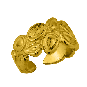 Δαχτυλίδι Από Ορείχαλκο Επιχρυσωμένο 24Κ PF38672