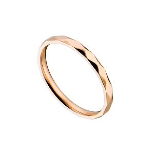 Δαχτυλίδι Από Ανοξείδωτο Ατσάλι Ροζ Επιχρυσωμένο AS38727