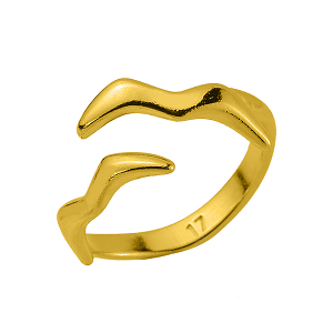 Δαχτυλίδι Από Ορείχαλκο Επιχρυσωμένο 24Κ  Γλάροι PF38735