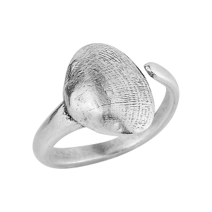 Δαχτυλίδι Από Ορείχαλκο Επαργυρωμένο Κοχύλι PF38742