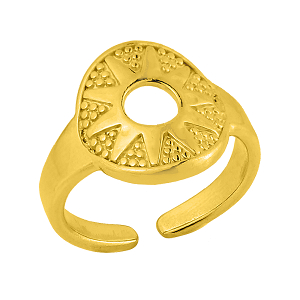 Δαχτυλίδι Από Ορείχαλκο Επιχρυσωμένο 24Κ PF38745