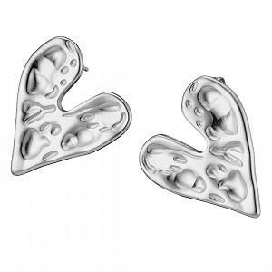 Σκουλαρίκια Από Ατσάλι Καρδιά AS40133