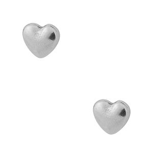 Σκουλαρίκια Από Ορείχαλκο Επαργυρωμένο Με Καρδιά PF42437