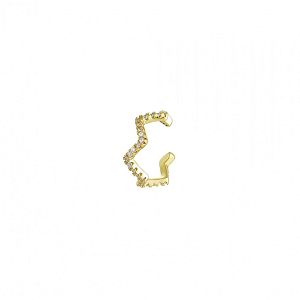 Σκουλαρίκι Earcuff Από Ασήμι 925 Επιχρυσωμένο SS43245