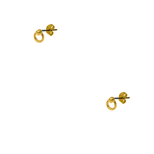 Σκουλαρίκια Από Ορείχαλκο Επιχρυσωμένο 24Κ PF47675