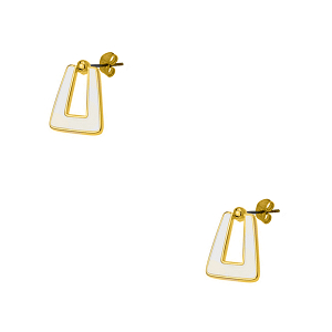 Σκουλαρίκια Από Ορείχαλκο Επιχρυσωμένο 24Κ PF47682