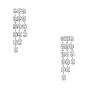 Σκουλαρίκια Από Ορείχαλκο Με Ζιργκόν MI48435