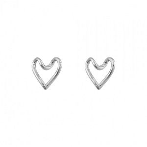Σκουλαρίκια Από Ασήμι 925 Καρδιά SS48701