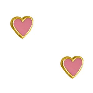 Σκουλαρίκια Από Ασήμι 925 Επιχρυσωμένο Καρδιές ΚΟ49794