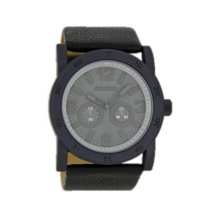 OOZOO TIMEPIECES Black Leather Strap C6429