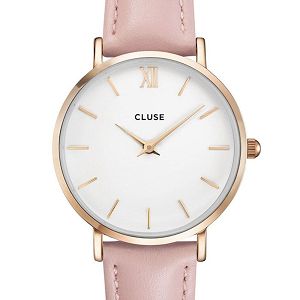 CLUSE Minuit Pink Leather Strap CW0101203006