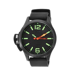 OOZOO Steel XL Black Rubber Strap OS411