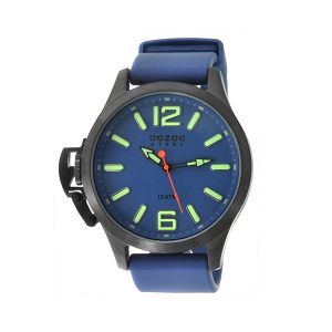 OOZOO Steel XL Blue Rubber Strap OS407