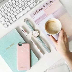 CLUSE La Boheme Rose Gold White/Pastel Mint Leather Strap CW0101201015