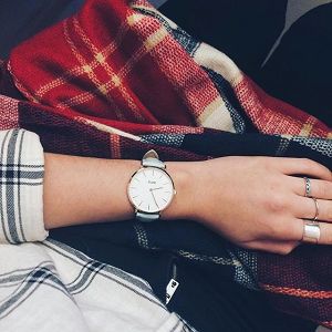 CLUSE La Boheme Rose Gold White/Pastel Mint Leather Strap CW0101201015
