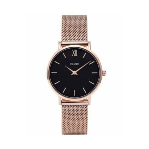 CLUSE Minuit Mesh Rose Gold Stainless Steel Strap CW0101203003