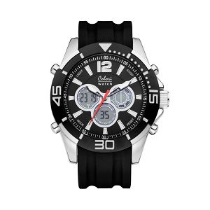 COLORI Sport AnaDigi Black Silicone Strap CLD011