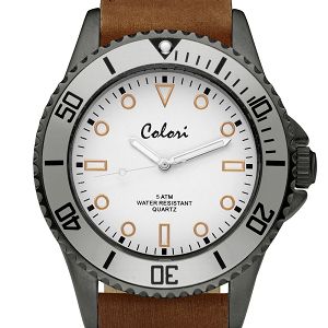 COLORI Brown Leather Strap COL352