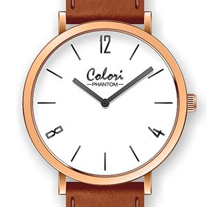 COLORI Phantom Brown Leather Strap COL437