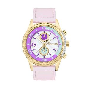 DECERTO Ice Lolly Ladies Pink Leather Strap 1010-34
