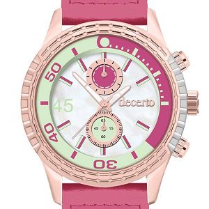 DECERTO Ice Lolly Ladies Fuchsia Leather Strap 1010-35