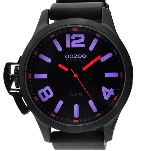 OOZOO STEEL XXL Black Rubber Strap OS375B
