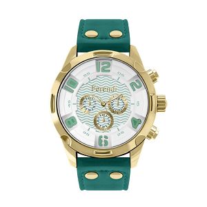FERENDI ETERNIA Green Leather Strap 4040-12