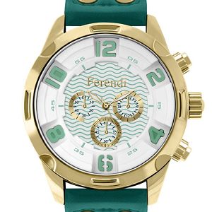 FERENDI ETERNIA Green Leather Strap 4040-12