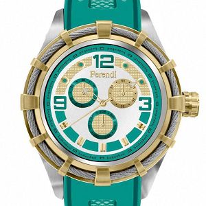 FERENDI OBSESSION Green Rubber Strap 1703-12