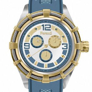 FERENDI OBSESSION Light Blue Rubber Strap 1703-13