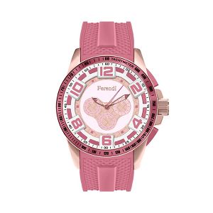 FERENDI REBEL Pink Rubber Strap 1601-5