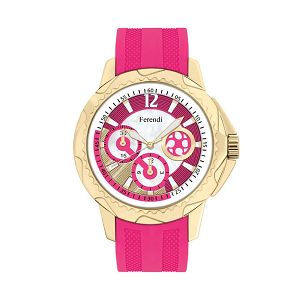 FERENDI Amethisia Series Fuchsia Rubber Strap 2121-3