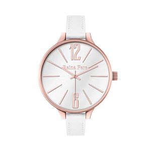 REINA FERE White Leather Strap 0712-5