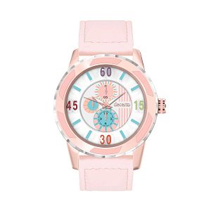 Decerto Lollipop Pink Leather Strap 3060-34