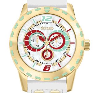 DECERTO Flirty White Leather Strap 1111-35