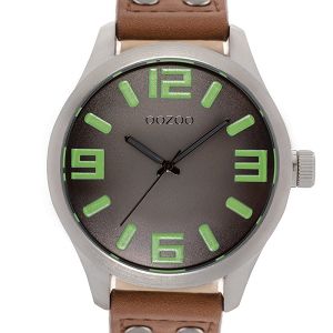 OOZOO Timepieces Brown Leather Strap C8464