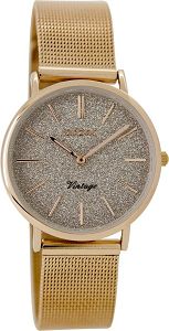 OOZOO Timepieces Vintage Rose Gold Metallic Bracelet C8839