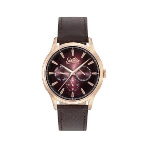 SIXTIES Multifunction Gold Brown Leather Strap RGL600-06-5