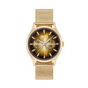 SIXTIES Multifunction Gold Stainless Steel Bracelet YGME600-07
