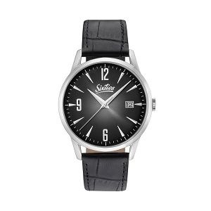 SIXTIES Black Leather Strap SL-01-1