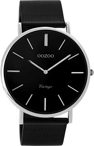 OOZOO Vintage Black Metallic Mesh Bracelet C8865