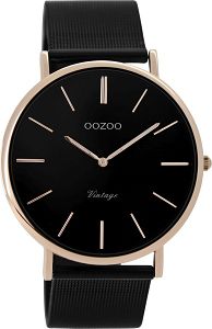 OOZOO Vintage Black Metallic Mesh Bracelet C8869