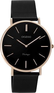 OOZOO Vintage Black Metallic Mesh Bracelet C8870