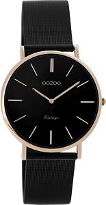 OOZOO Vintage Black Metallic Mesh Bracelet C8871