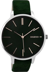 OOZOO Timepieces Dark Green Velvet Strap C9213