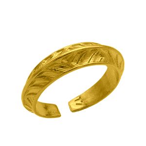 Δαχτυλίδι Από Ορείχαλκο Επιχρυσωμένο 24Κ PF37414