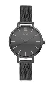 IKKI FARAH Black Stainless Steel Strap FH12