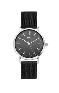 IKKI HAYLEY Black Stainless Steel Strap HY06