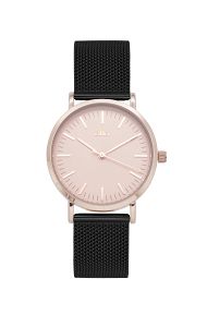 IKKI HAYLEY Black Stainless Steel Strap HY07