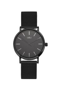 IKKI HAYLEY Black Stainless Steel Strap HY08